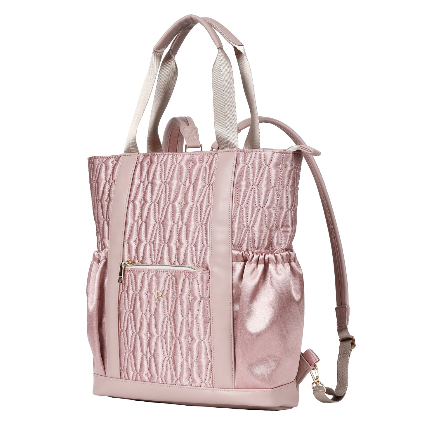 PIPOCCHI キルティングマグリア | パンプスでもスキップしたくなる2wayトートリュック ｜ 15ポケット＆垂直収納力＆軽量